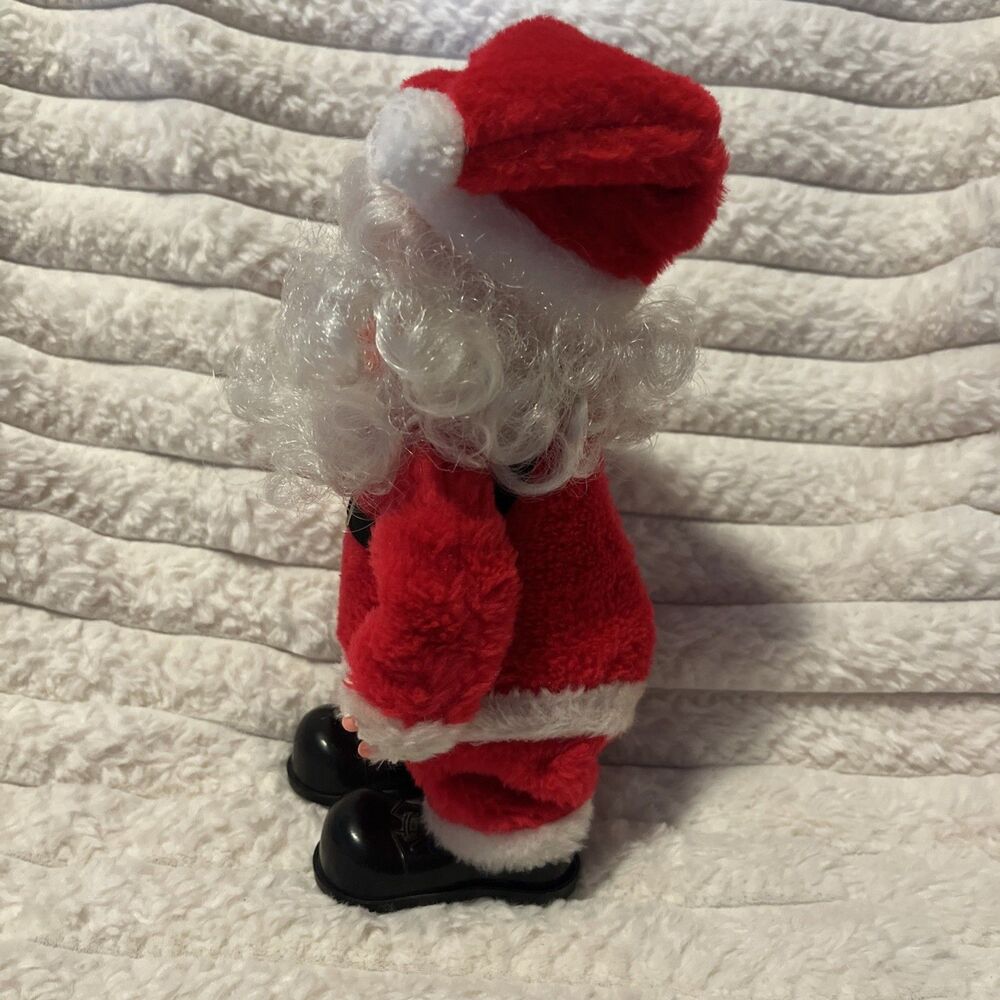 Walking Santa Claus With Multifunctions and I.C. Music Christmas  w/Bell 1970's - Picture 6 of 11